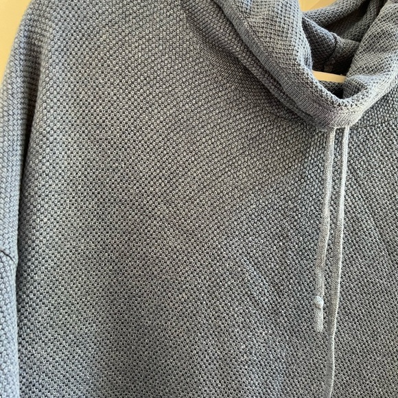 J. Jill Blue Cowl Neck Sweater with Relaxed Fit - Size XL - Picture 4 of 11